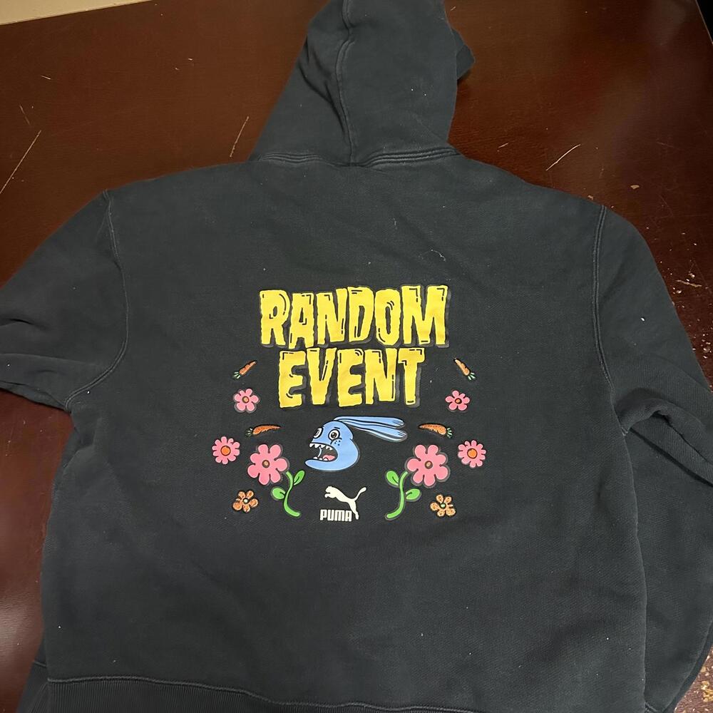 Puma, random event, men, black pullover hoodie large - Picture 4 of 4